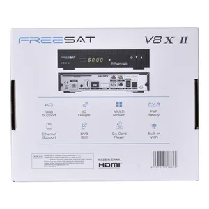 Receptor de Satélite Digital Android FREESAT <span class=keywords><strong>V8X</strong></span>-II HD 1080p DVB Combo DVB-S/S2/S2X de Plástico, Último Modelo 2025, Decodificador <span class=keywords><strong>GTMEDIA</strong></span> V8 <span class=keywords><strong>V8X</strong></span>-II - Product Image 4