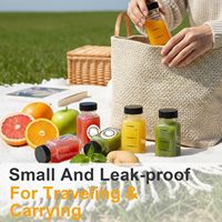 Bouteilles carrées en verre de 2 oz (60 ml) – Mini-bocaux en verre pour jus et potions de gingembre avec impression personnalisée et étiquette