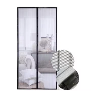 Thiết kế hiện đại Bug màn hình Cửa của Trung Quốc mạnh mẽ nam châm côn trùng màn hình rèm làm bằng bền Polyester lưới lưới - Product Image 3