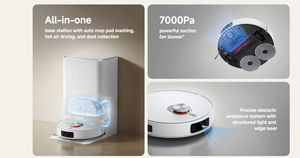 <span class=keywords><strong>Xiaomi</strong></span> Robot Vacuum X20 <span class=keywords><strong>Pro</strong></span> Estación todo en uno Navegación Barrido y fregado Fregona de aire caliente Control de aplicación de secado - Product Image 2