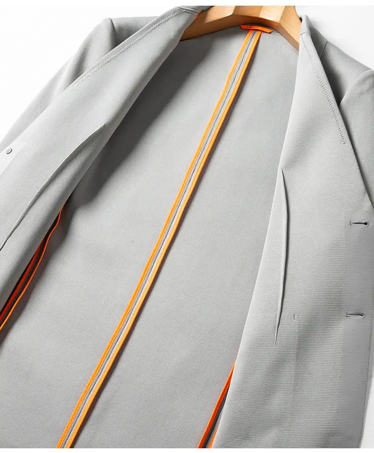 Setelan bisnis formal untuk pria, setelan jas formal bisnis ramping kustom kelas atas elegan untuk pria