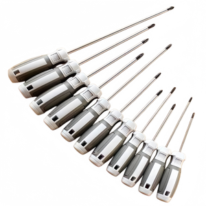 Jeu de tournevis Phillips et plat 6x100mm 6x125mm 6x150mm en acier S2, manche magnétique antidérapant robuste - Product Image 2