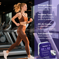 Vente en gros OEM : Film dissolvable naturel de Vitamine D3 K2 pour la santé immunitaire et osseuse – Bandes buvables de Vitamines D