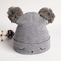 Ensemble bonnet et écharpe en tricot pour enfants de haute qualité, bonnet en polaire d'hiver, bonnet en crochet personnalisé pour nouveau-né avec pompon