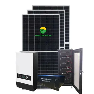 يانغتسي 10 كيلو وات مجموعة شمسية خارج الشبكة بالكامل أنظمة طاقة خارج الشبكة رخيصة للمنازل