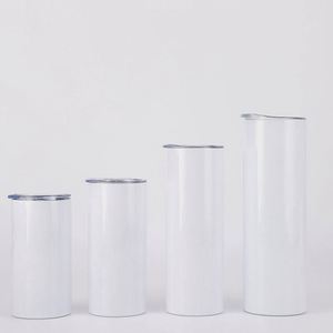 Gobelet vierge pour sublimation 20oz en acier inoxydable à double paroi isolé sous vide avec couvercle et paille, chaud et froid - Product Image 3