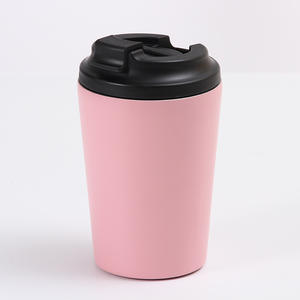Mug à café isotherme portable en acier inoxydable 304 écologique de 350 ml, double paroi, résistant à l'eau bouillante, avec couvercle, idéal pour les fêtes - Product Image 5