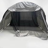 Tente tunnel de luxe 8 personnes 4 sections, grande tente de camping familiale, imperméable 5000 mm, coupe-vent, pour le glamping en Europe et aux États-Unis, pour l'extérieur