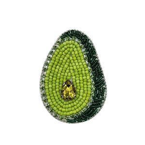 特注手作りクロワッサンオレンジリップスティックリップパッチ縫い付けビーズパッチアップリケ衣服用3D PVCフェルト帽子用 - Product Image 5