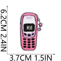 Patchs brodés personnalisés rose Y2K, motifs mignons gothiques, cœur d'alien, papillon, à appliquer thermocollants ou à coudre sur vêtements et sacs, vente en gros, OEM, lot en vrac