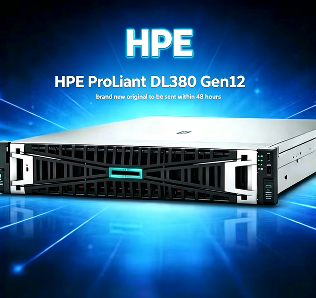 Original New HPE ProLiant DL380 Gen12 2U Rack Mount Server Support Xeon CPU DDR5 PCIe5.0 Custom Configuration in Stock