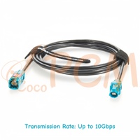 Câble d'extension H-MTD mâle à femelle Câble Ethernet automobile H-MTD Rosenberger d'origine E6S10A-1CAZ5-Z à E6K10A-1CAZ5-Z