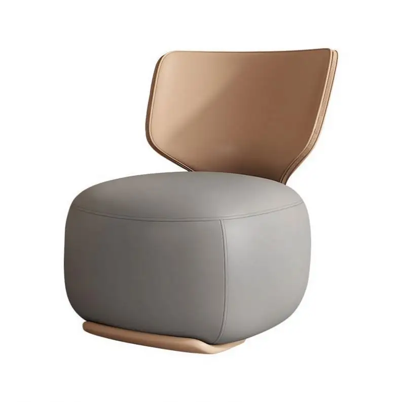2023 Suessen, cubierta de tela pequeña creativa, tela de ocio rellena de esponja de alta elasticidad, sillas de sala de estar con respaldo de madera