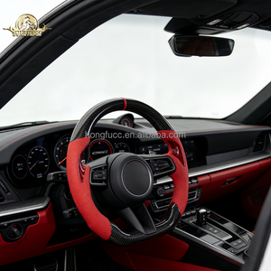 Volant en cuir perforé en fibre de carbone forgé personnalisé Hongfu pour Lexus IS 300 350 <span class=keywords><strong>500</strong></span> <span class=keywords><strong>F</strong></span> Sport IS LC NX LS ES <span class=keywords><strong>GS</strong></span> CT <span class=keywords><strong>GS</strong></span> - Product Image 1