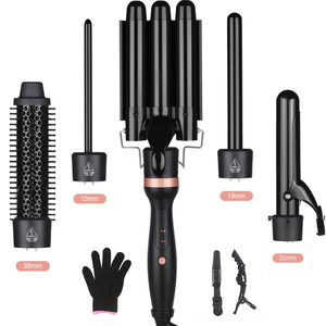 Outils de coiffure 5 en 1 Brosse lissante électrique pour <span class=keywords><strong>cheveux</strong></span> <span class=keywords><strong>Fer</strong></span> <span class=keywords><strong>à</strong></span> friser ondulé <span class=keywords><strong>Fer</strong></span> <span class=keywords><strong>à</strong></span> friser rotatif en céramique automatique - Product Image 2