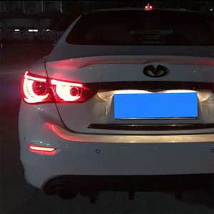Nouveau feu de pare-chocs à réflecteur LED 12V pour <span class=keywords><strong>INFINITI</strong></span> Q50 et pour les voitures <span class=keywords><strong>NISSAN</strong></span> condition de lentille rouge signal coulant clignotant-Position - Product Image 6