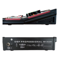 Console de mixage numérique mini professionnelle 4/6/8 canaux avec alimentation fantôme 48V Bluetooth USB pour scène, studio et enregistrement
