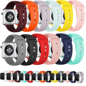 Mode Sport Sangle Pour Silicone <span class=keywords><strong>Apple</strong></span> <span class=keywords><strong>Watch</strong></span> 38mm <span class=keywords><strong>42mm</strong></span> <span class=keywords><strong>Bracelet</strong></span> Iwatch Série 5 4 3 <span class=keywords><strong>2</strong></span> 1 - Product Image 5