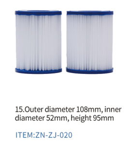 Cartouche filtrante de remplacement pour <span class=keywords><strong>piscine</strong></span> en plastique, 125 pièces par paquet, cartouches filtrantes pour équipement de <span class=keywords><strong>piscine</strong></span>. - Product Image 3