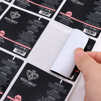 Emballage d'autocollant en feuille d'or mate recyclable de luxe avec logo personnalisé et produit d'impression avec impression d'étiquette personnalisée