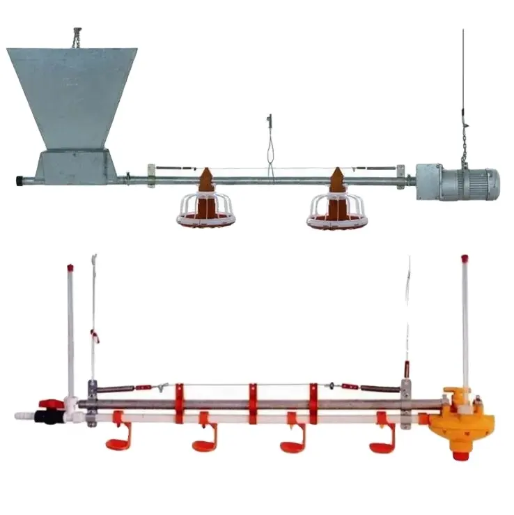 Kippenvoer-En Drinklijnvoederapparatuur Voor Pluimveehouderij