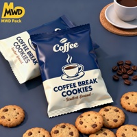 Sac d'emballage durable résistant à l'eau personnalisé Miaowadi Matériaux d'impression par héliogravure Sac d'oreiller pour biscuits et biscuits debout