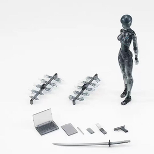 Figurines d'action de collection de corps masculin et féminin transparents - Product Image 4