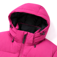 Blouson court d'hiver pour homme, à capuche, rembourré de duvet de canard, en velours, avec fermeture éclair, décontracté, design original, personnalisable, OEM, vente en gros