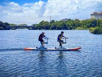 Planche de SUP géante à cadre en plastique pour 2 personnes, pontons plats, vélo aquatique, résistant à l'usure, portable pour le lac, de Chine, Lumark Custom