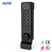 Serrure de casier électronique HUNE avec code QR intelligent, empreinte digitale, carte de stockage, entrée sans clé pour porte, salle de sport, spa, avec clé