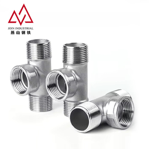 Giunto di Accoppiamento per Tubazioni Multispecifica in Acciaio Inossidabile, Raccordo a T Filettato Maschio-Femmina con Connessione Filettata Stabile - Product Image 6