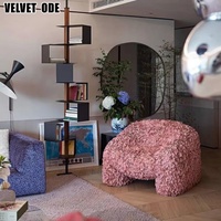 Canapé Lounge Simple Moooi Petal Chair - Canapé Design Texturé en Forme de Pétale, Confortable et Stylé, pour les Espaces de Salon