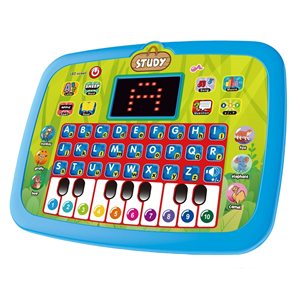 Tablette Éducative Bilingue Lumineuse pour Enfants, <span class=keywords><strong>Ordinateur</strong></span> Portable d'Apprentissage en Plastique, Jouet Éducatif Précoce pour Bébé - Product Image 2