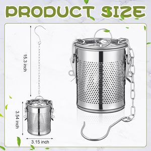 ที่กรองชาสแตนเลสแบบรักษ์โลกพร้อมลูกกรองชา ดีไซน์ทันสมัยและเรียบง่าย - Product Image 2
