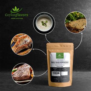 Poivre noir entier naturellement séché, riche en antioxydants, polyvalent, aide digestive aromatique, vente en gros - Product Image 3