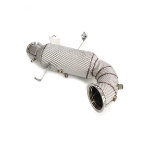 Downpipe <span class=keywords><strong>di</strong></span> <span class=keywords><strong>Scarico</strong></span> ad Alto Flusso in Acciaio Inox ING per Lotus Emira 2.0T con Scudo Termico, Parti per Tuning Auto - Product Image 1