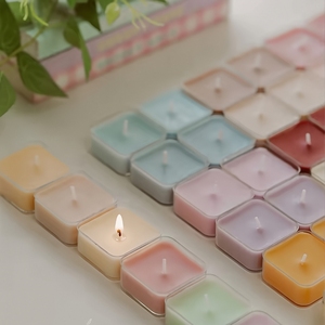 Vente en gros de bougies chauffe-plat multicolores bougies chauffe-plat en cire de soja bougies aromatiques d'anniversaire bougies parfumées souvenirs pour la décoration de la maison - Product Image 1