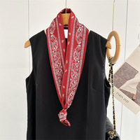 Nouveauté : Bandeaux en soie multifonctionnels 150*15cm, 100% soie de mûrier, imprimés, ruban double couche, foulard