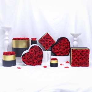 Boîte de décoration pour la Saint-Valentin Real Rosen Flower Arrangement Gift Box Stabilisé Infinity Forever Eternal Préservé Roses - Product Image 4