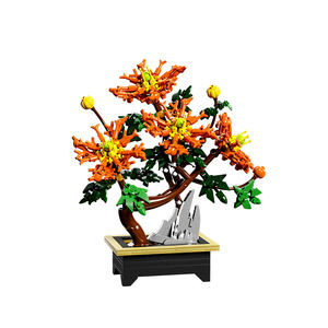 MJI 13119 Dragon Claw <strong>Mum</strong> Building Block Flower 450PCS Plastic Assembly Building Block Toy Sets DIY Bricks Kid's Educational Toy - Product Image 1