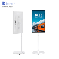 Pantalla LCD Táctil Interactiva Android HD de 21.5/24/27/32 Pulgadas con 10 Puntos de Contacto, Batería de 4-6 Horas, Soporte Inalámbrico, TV Inteligente Portátil (Completa)