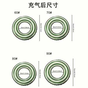 Anillos de natación para adultos al por mayor anillos inflables de axila de PVC grueso con red de piruleta creativa anillos de natación de punto rojo - Product Image 4