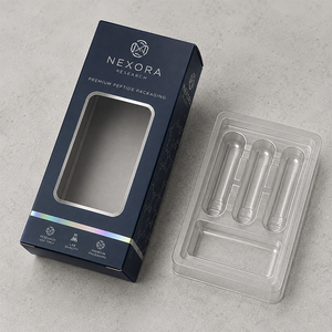Custom <strong>Holographic</strong> Printed Window Paper Box <strong>Packaging</strong> for 3ml 5ml 10ml Vials - Product Image 6