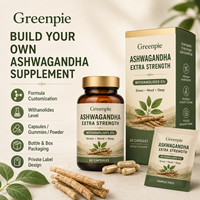 Capsules d'Ashwagandha Greenpie en Marque Blanche – Soutien Énergétique et Anti-Stress – Complément Alimentaire Herbal Extra Ashwagandha