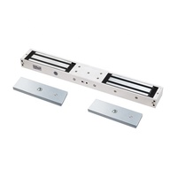Serrure électromagnétique électrique 12 V Indicateur LED 600lbs Force de maintien 12 volts Fail Safe Timer Delay Magnetic Door Lock