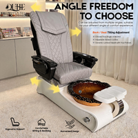 Fauteuil de massage de luxe pour salon de beauté, spa des pieds, manucure, pédicure, avec système de jet sans tuyau pour usage en salon de manucure