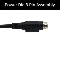 Cable con Conector DIN de 3 Pines Kycon KPPX-3P KPPX-4P