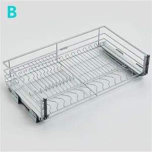 FGVSLIDE Multi-function Pull Out Baskets Wire Storage Drawers Kitchen Wire Basket