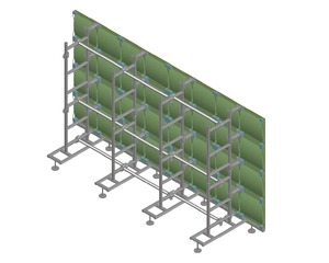 Mingkai LED màn hình nền ổ cắm khung nhôm LED màn hình tường tầng Hỗ trợ khung - Product Image 6