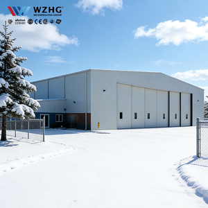 Hangar de aviación de acero estructural portátil para aviación comercial - Product Image 1